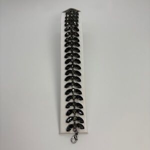 Darkish Grayish Greenish Crystal Rhinestone Pageant Prom Bracelet